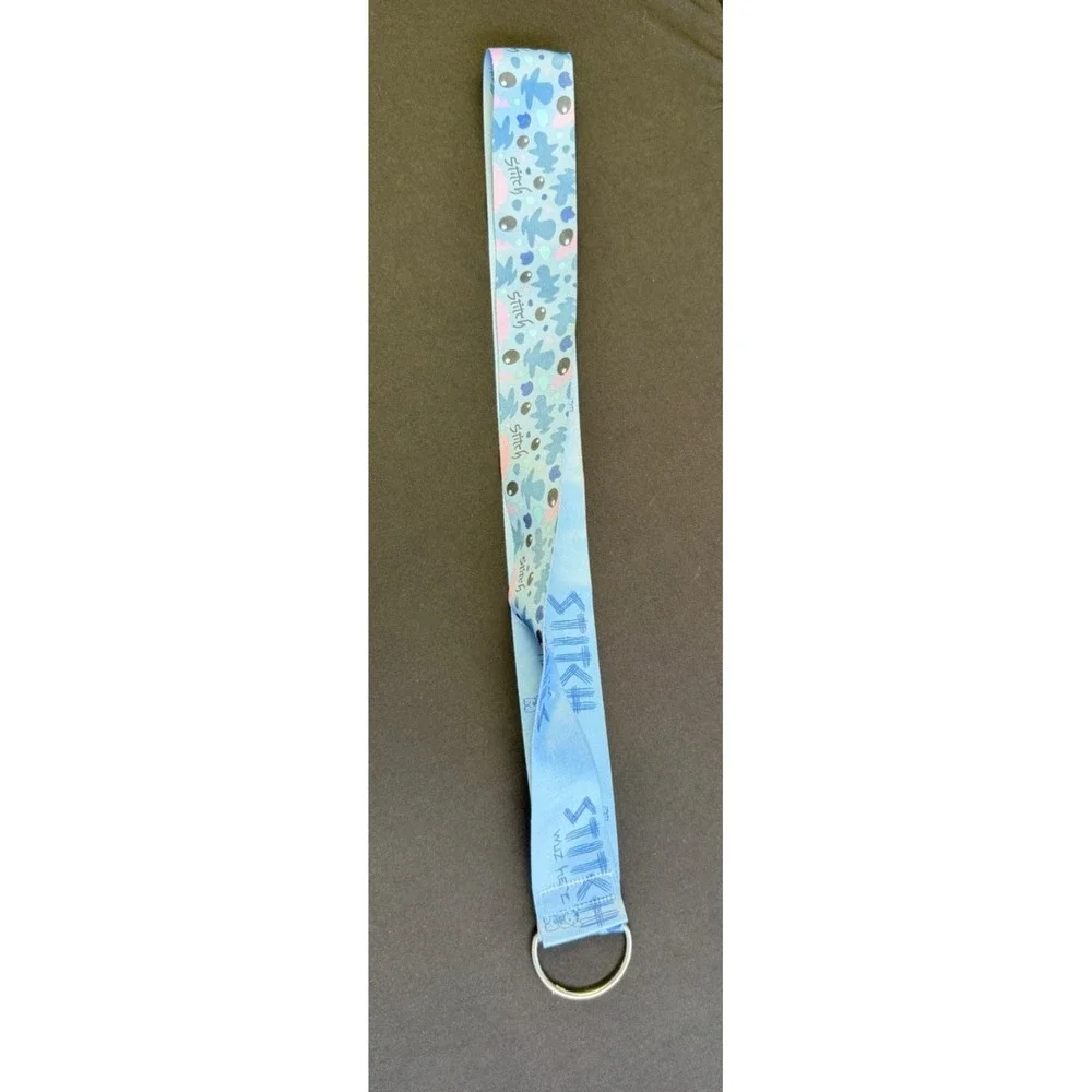 Disney Pin Trading Lanyard Lilo Stitch Fabric Extra Wide Pin Key ID Badge Holder